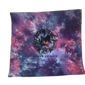 One-of-a-kind! Susan B. Anthony Monoprint Flour Sack/Towel/Tapestry.